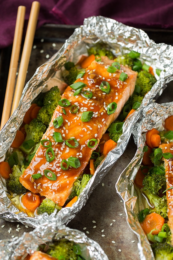 Easy Honey Teriyaki Salmon Foil Packets: Weeknight Dinner Win